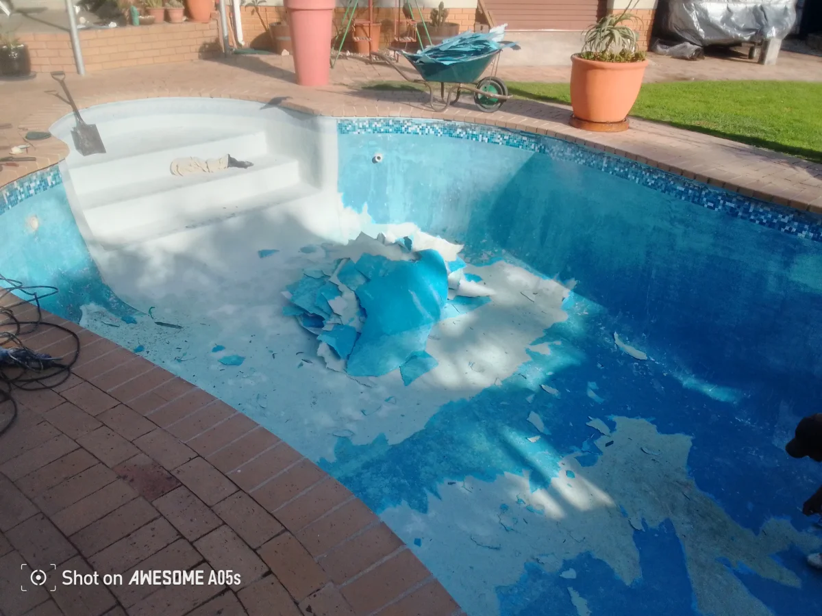 Pool lining project 7